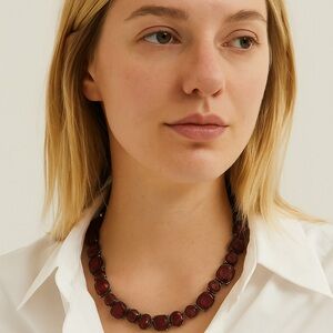 Elegant Pink Stone Necklace - Banana Republic